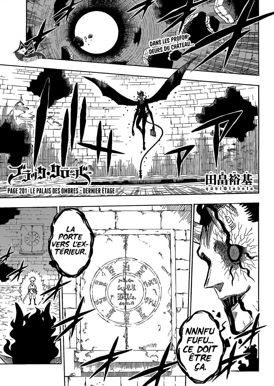 Black Clover Chapitre 201 - Page 1