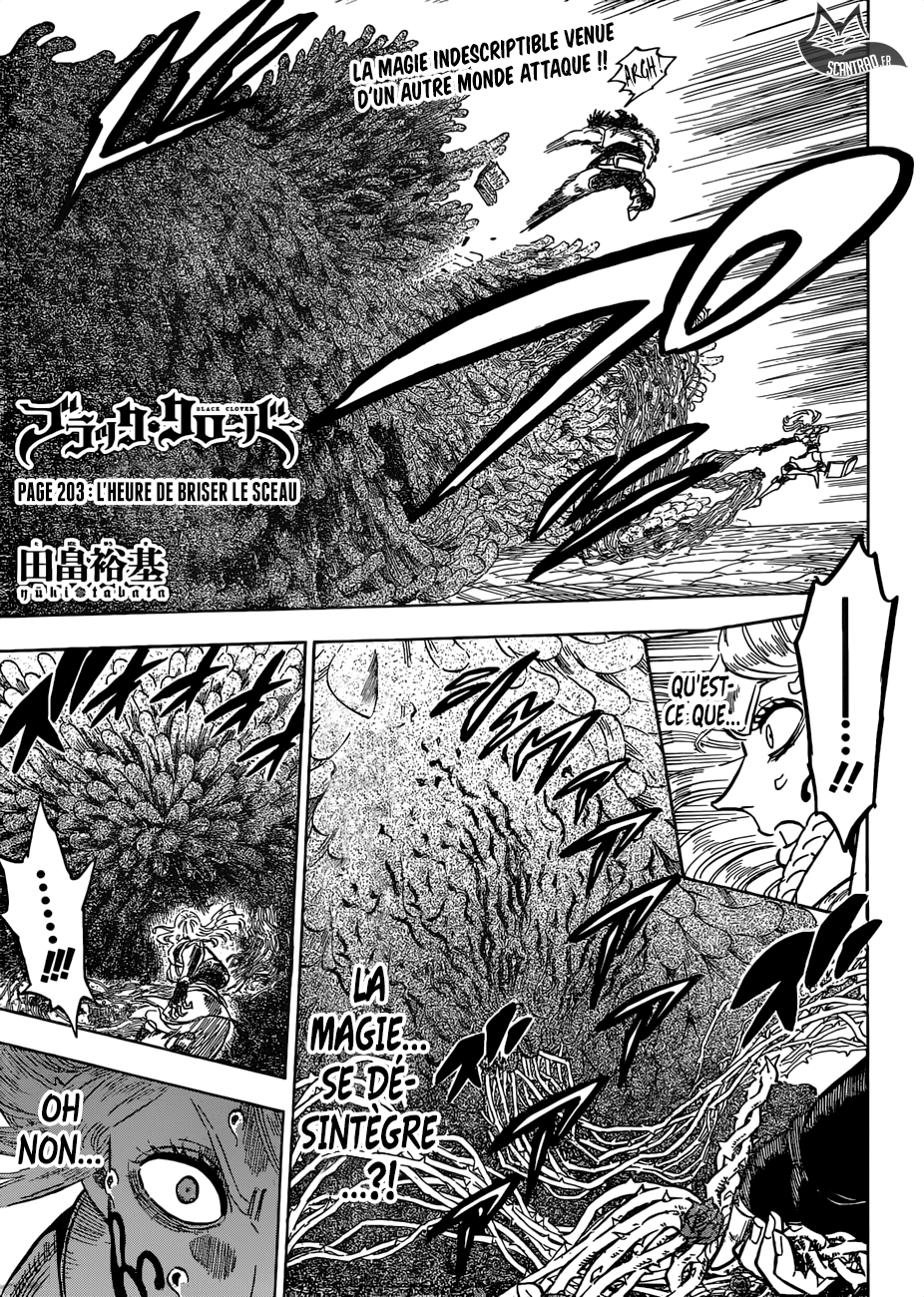 Black Clover Chapitre 203 - Page 1