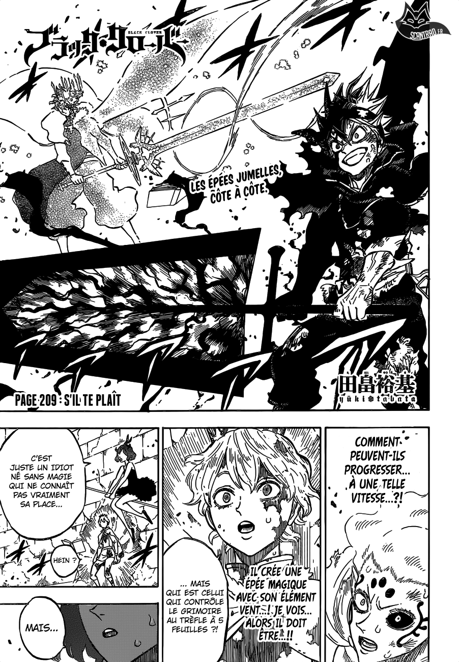 Black Clover Chapitre 209 - Page 1
