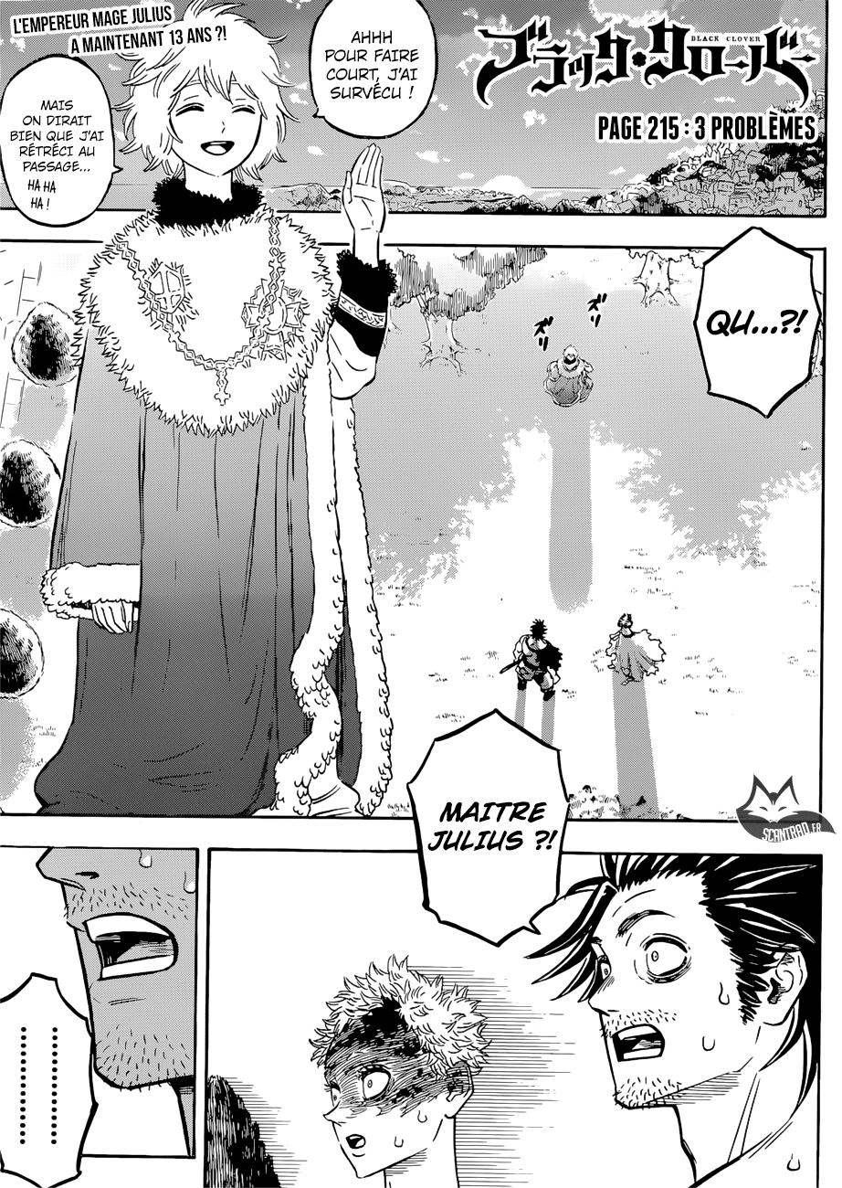 Black Clover Chapitre 215 - Page 1