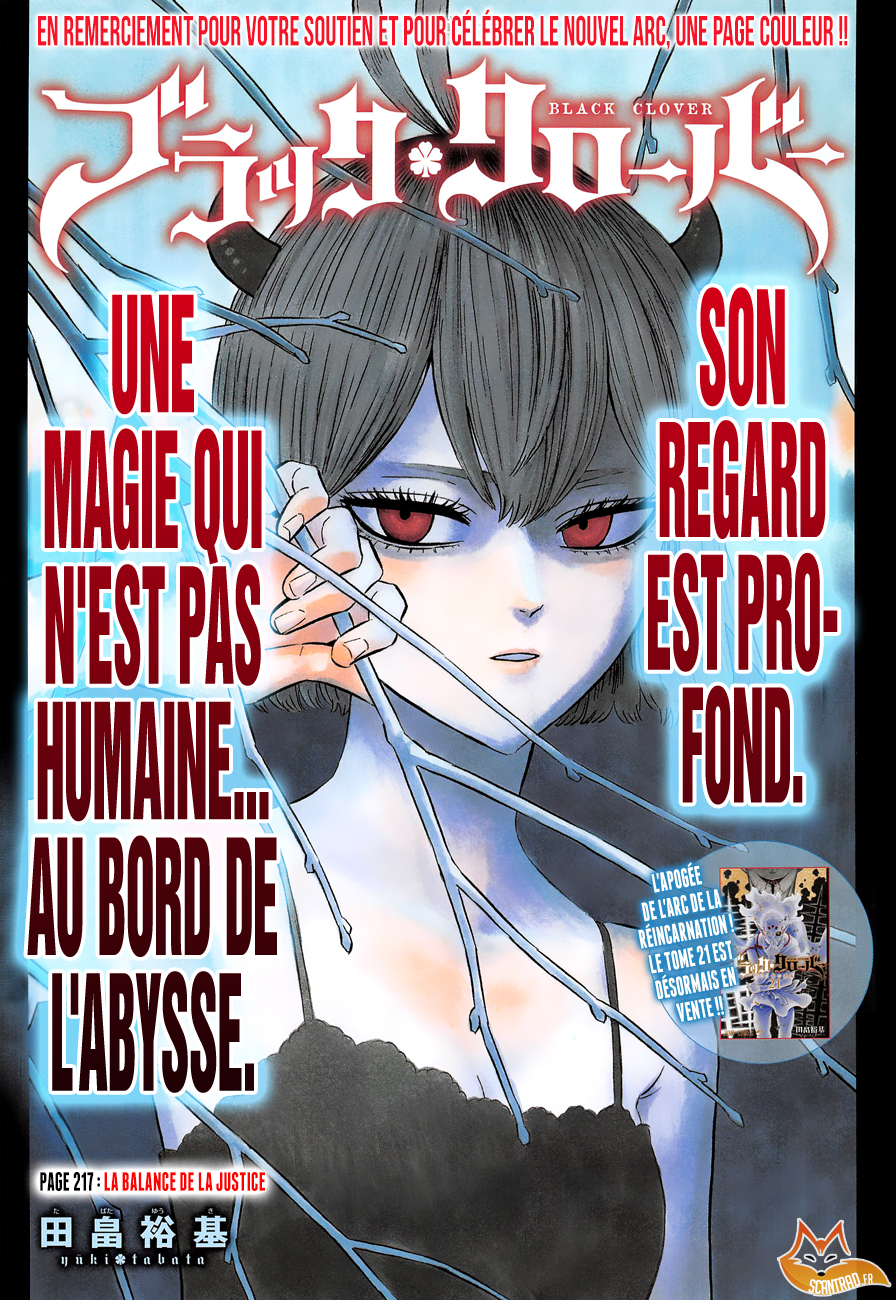 Black Clover Chapitre 217 - Page 1