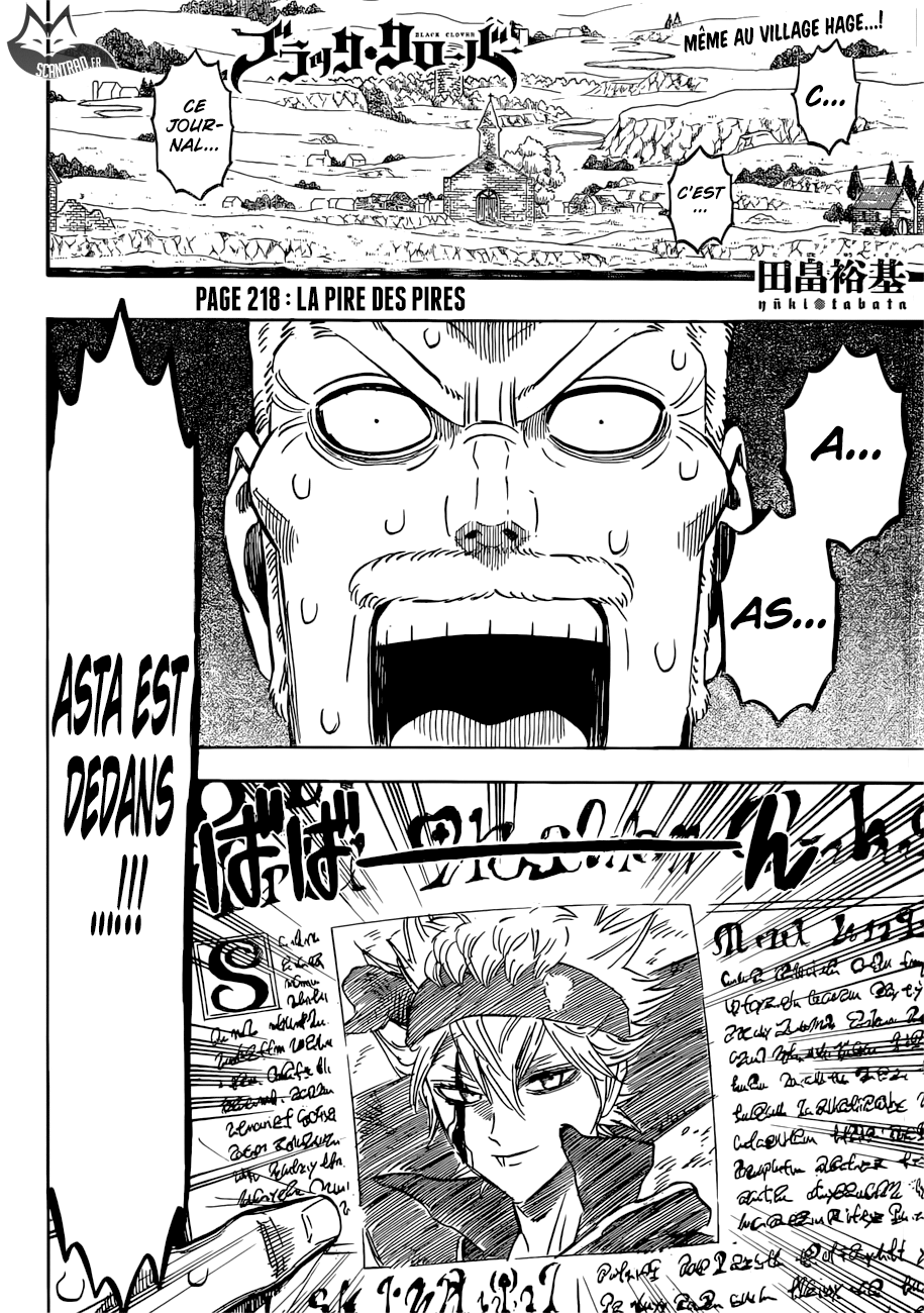 Black Clover Chapitre 218 - Page 2