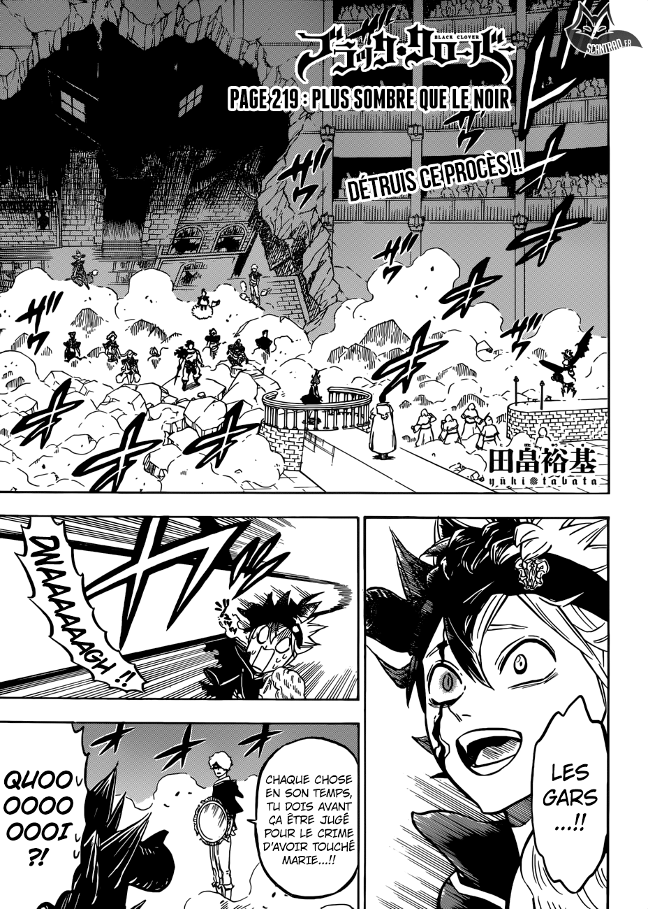 Black Clover Chapitre 219 - Page 1