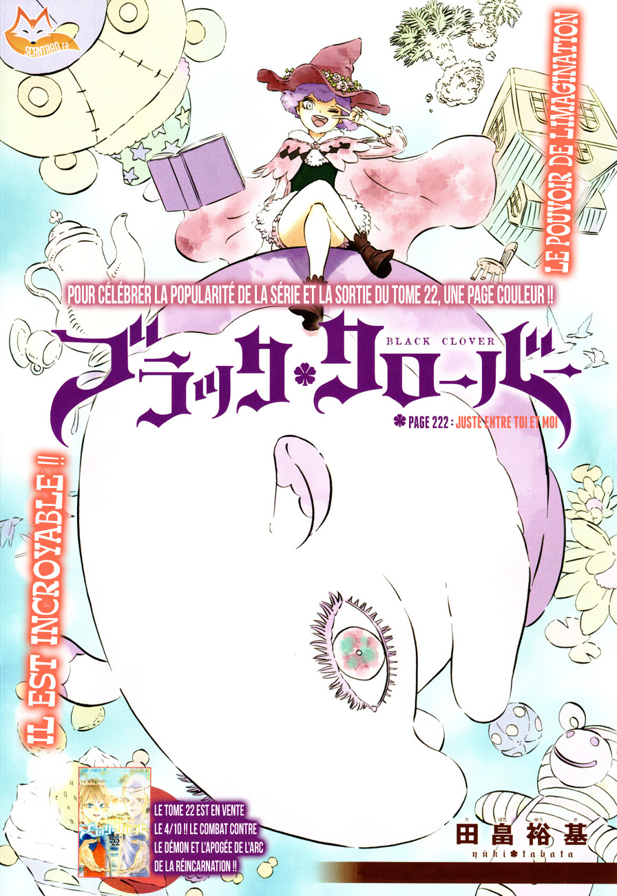 Black Clover Chapitre 222 - Page 1