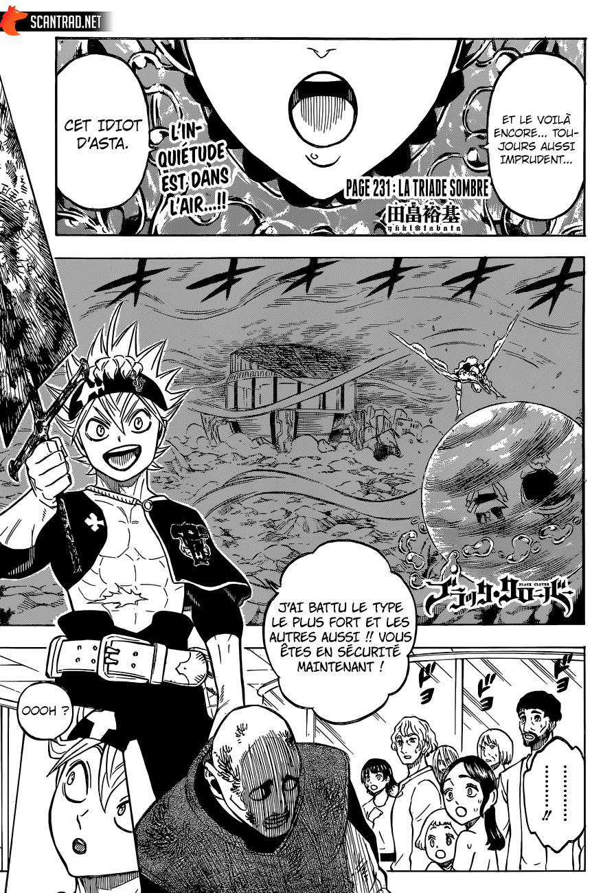 Black Clover Chapitre 231 - Page 1