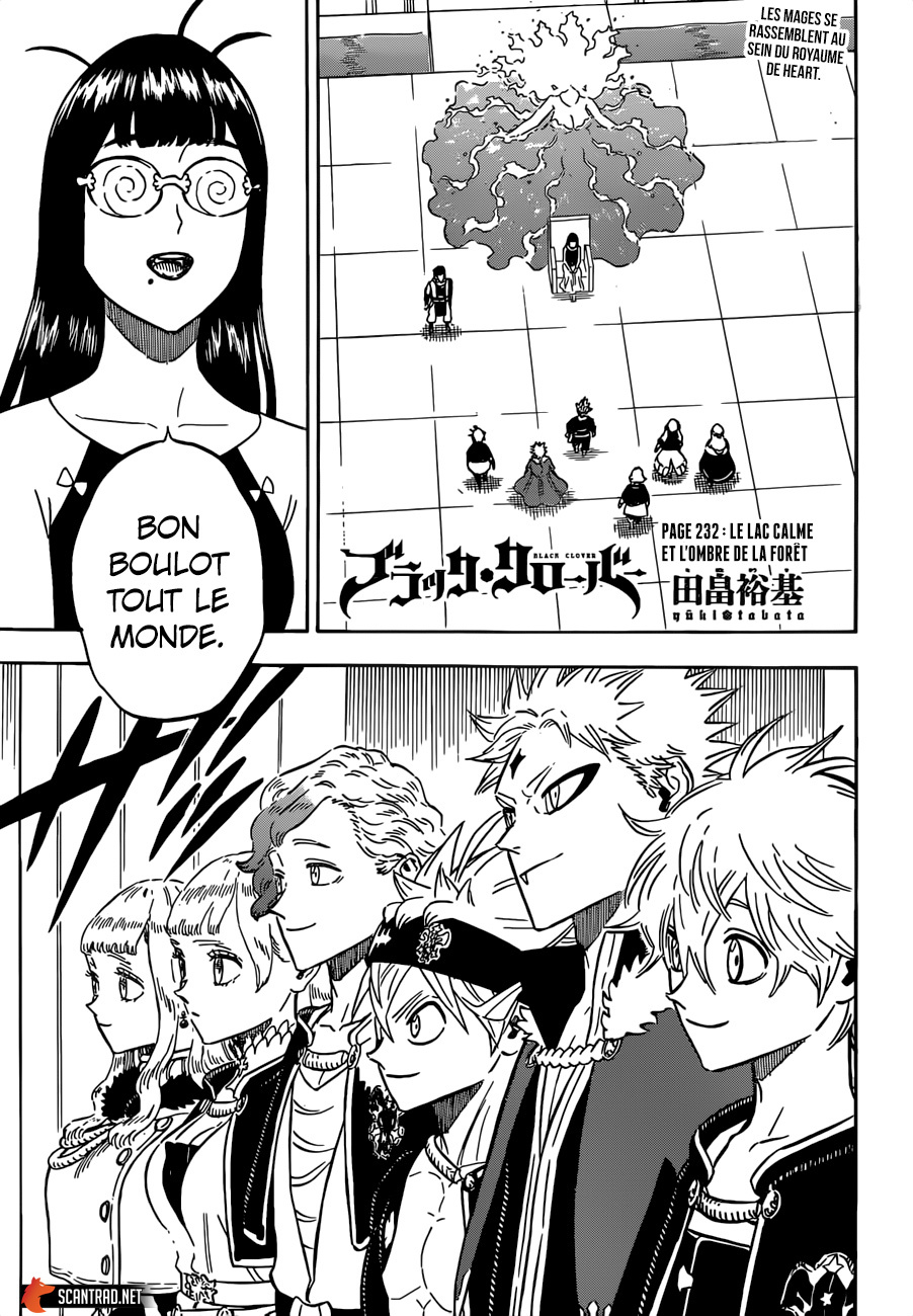 Black Clover Chapitre 232 - Page 1