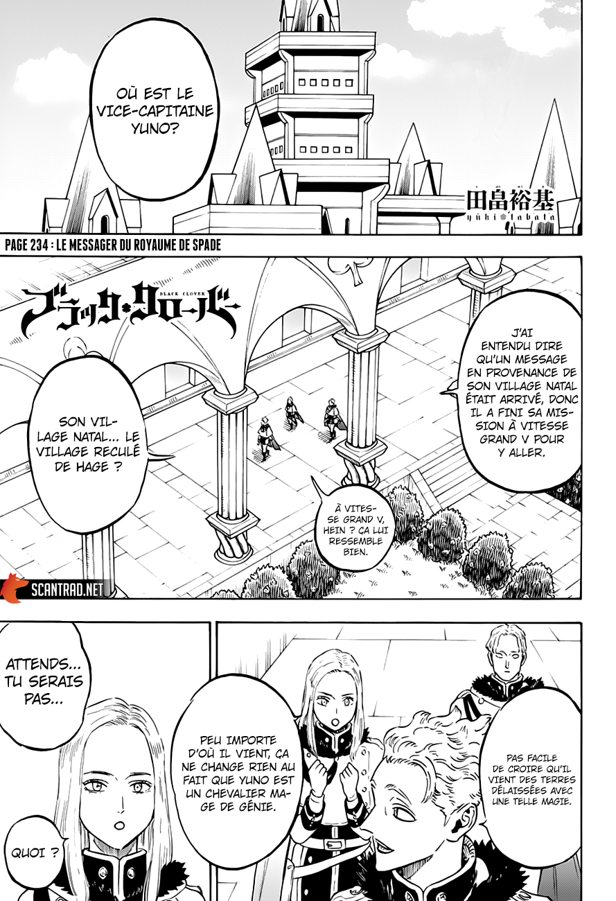 Black Clover Chapitre 234 - Page 1