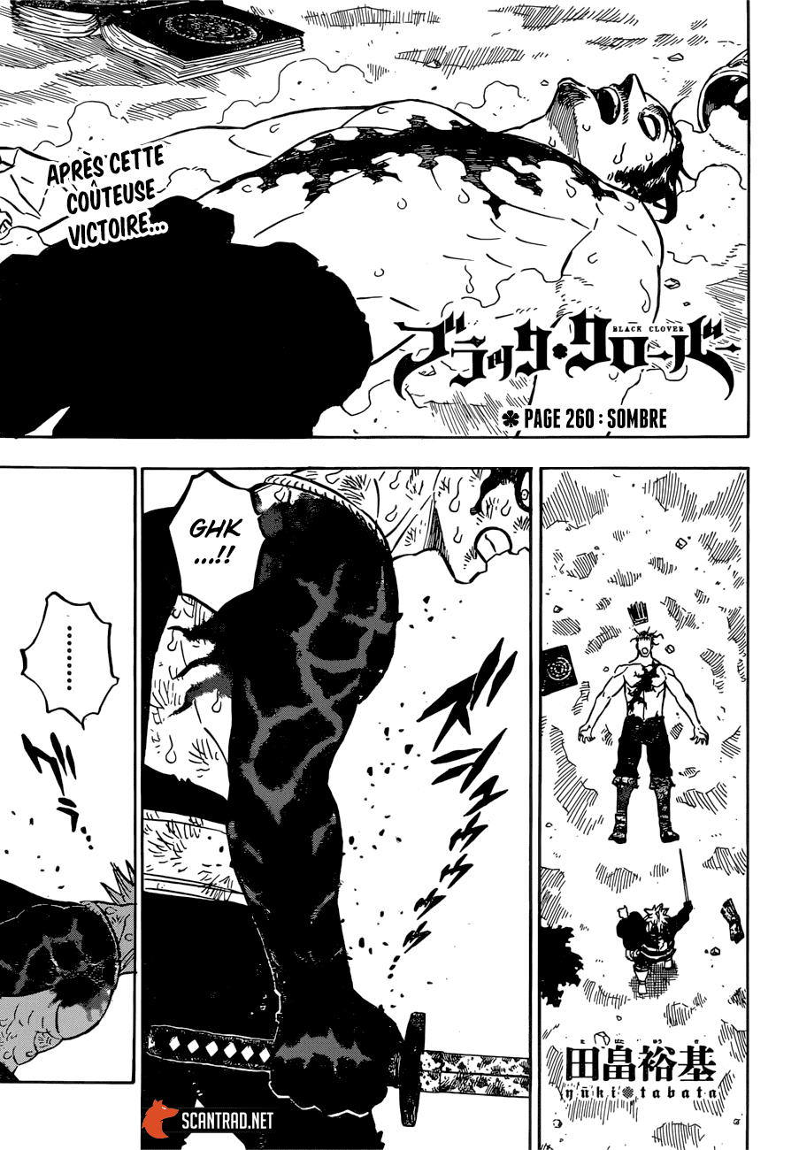 Black Clover Chapitre 260 - Page 1