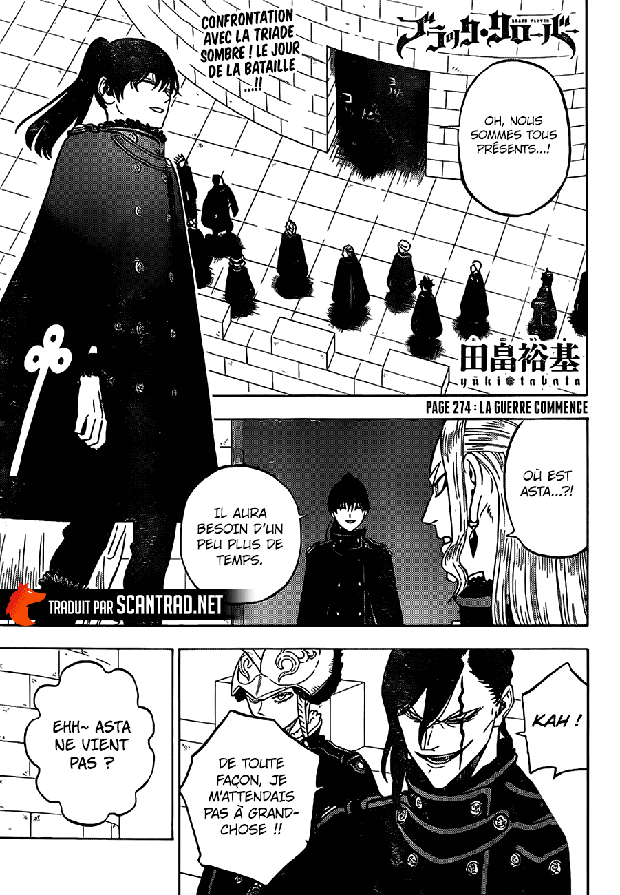 Black Clover Chapitre 274 - Page 1