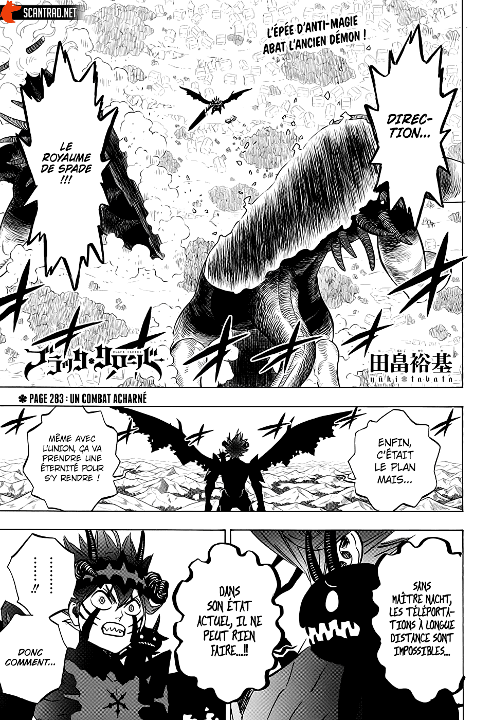 Black Clover Chapitre 283 - Page 1