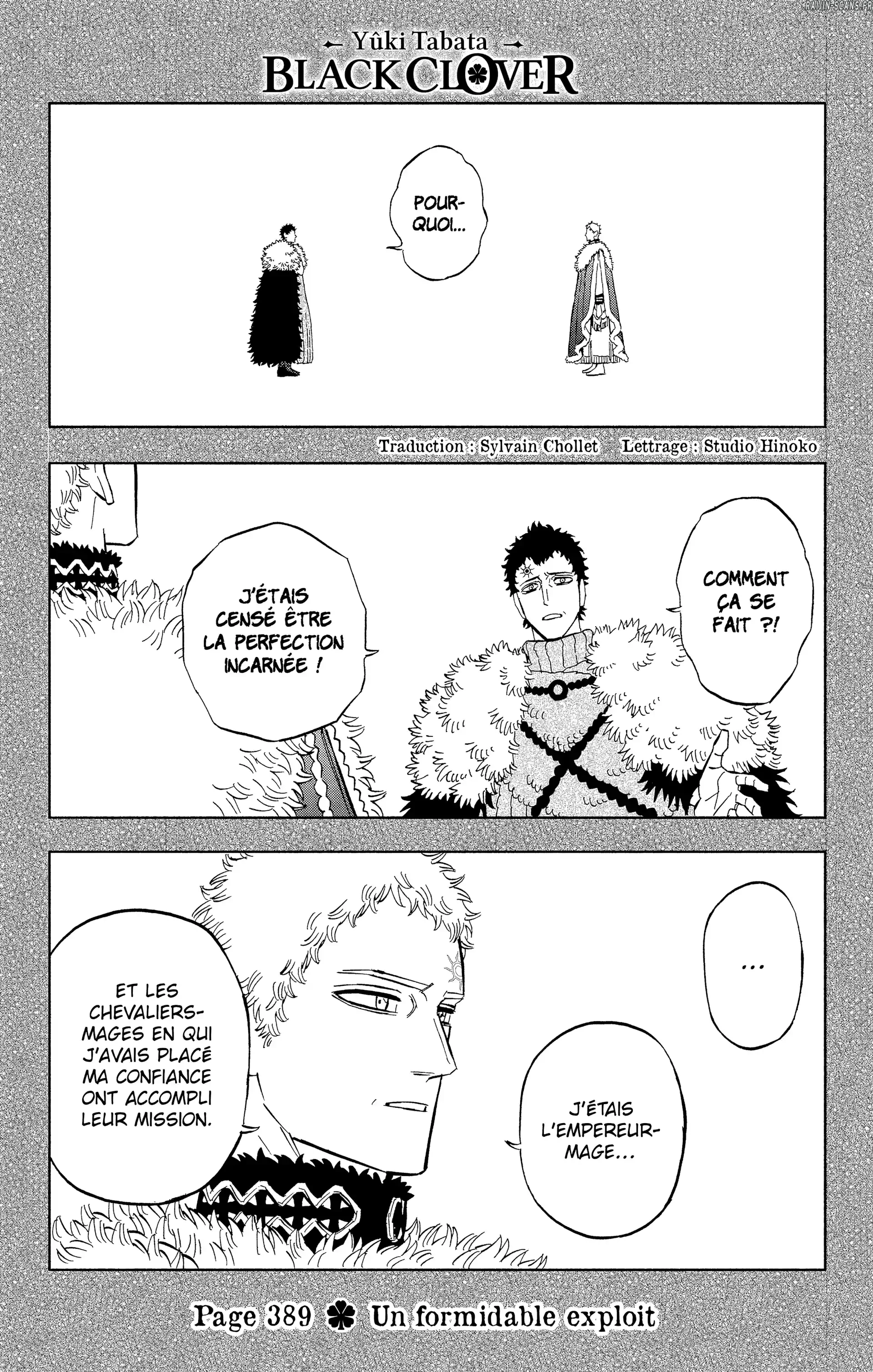 Black Clover Chapitre 389 - Page 1