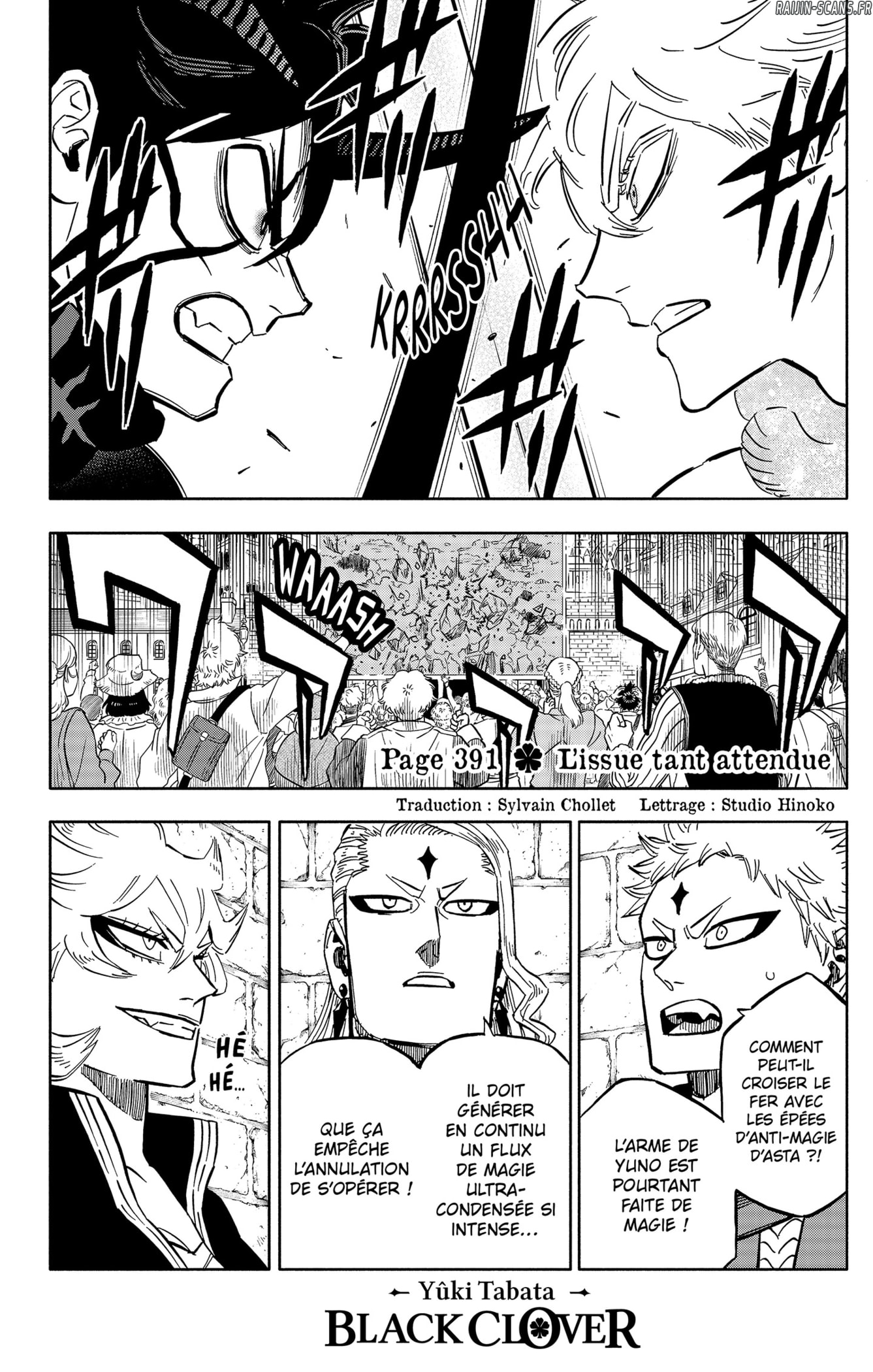 Black Clover Chapitre 391 - Page 1