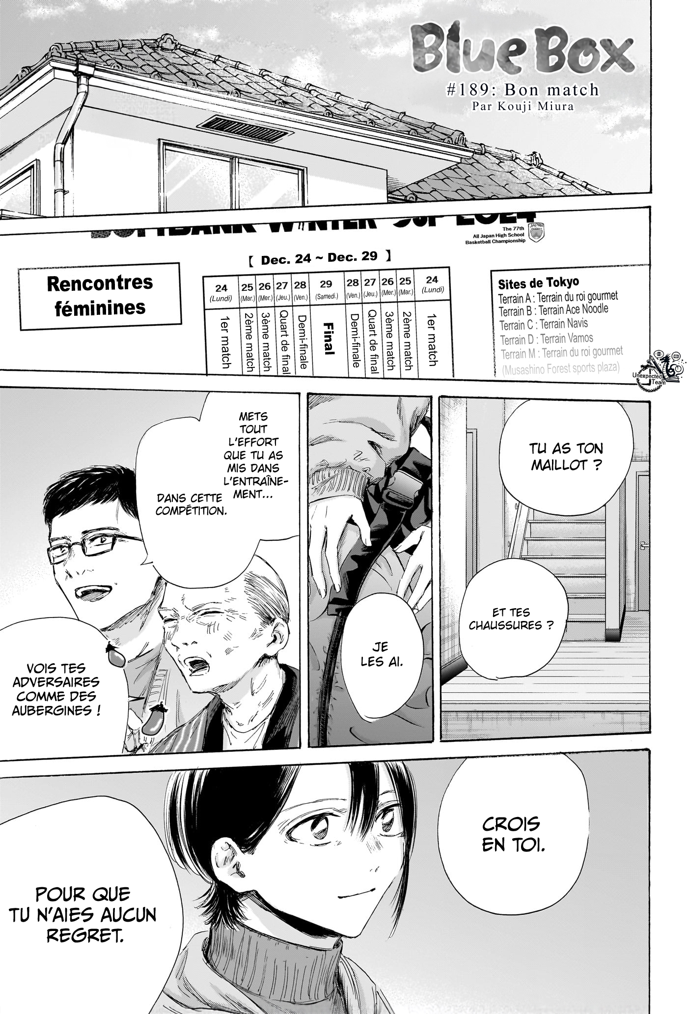 Blue Box Chapitre 189 - Page 1