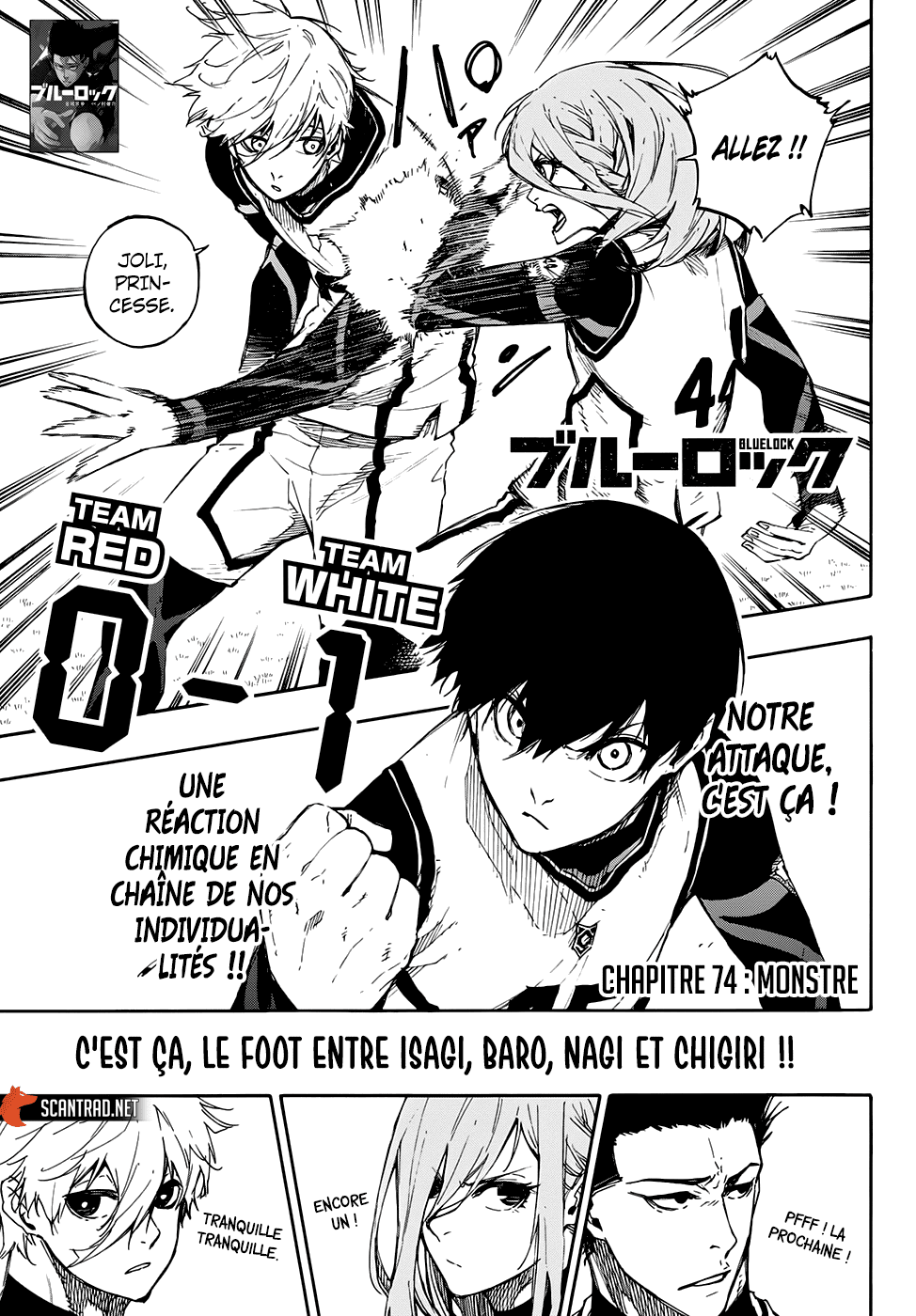 Blue Lock Chapitre 74 - Page 1