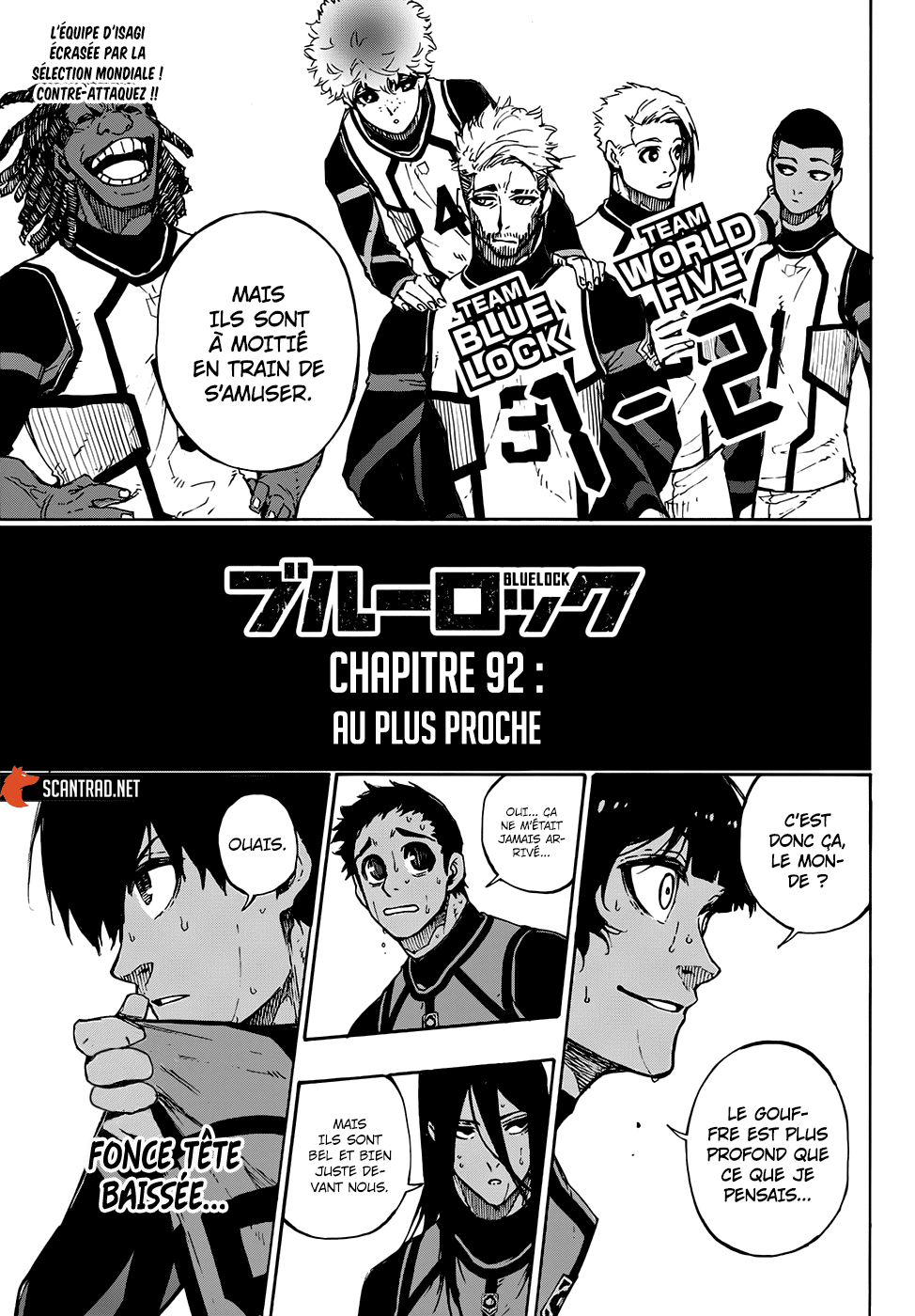 Blue Lock Chapitre 92 - Page 1