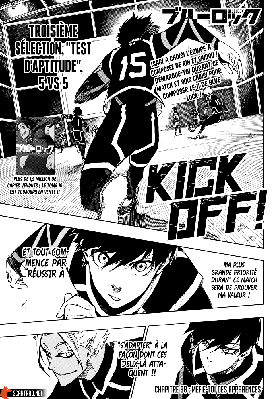 Blue Lock Chapitre 98 - Page 1
