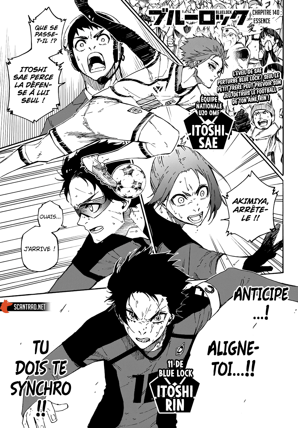 Blue Lock Chapitre 140 - Page 1
