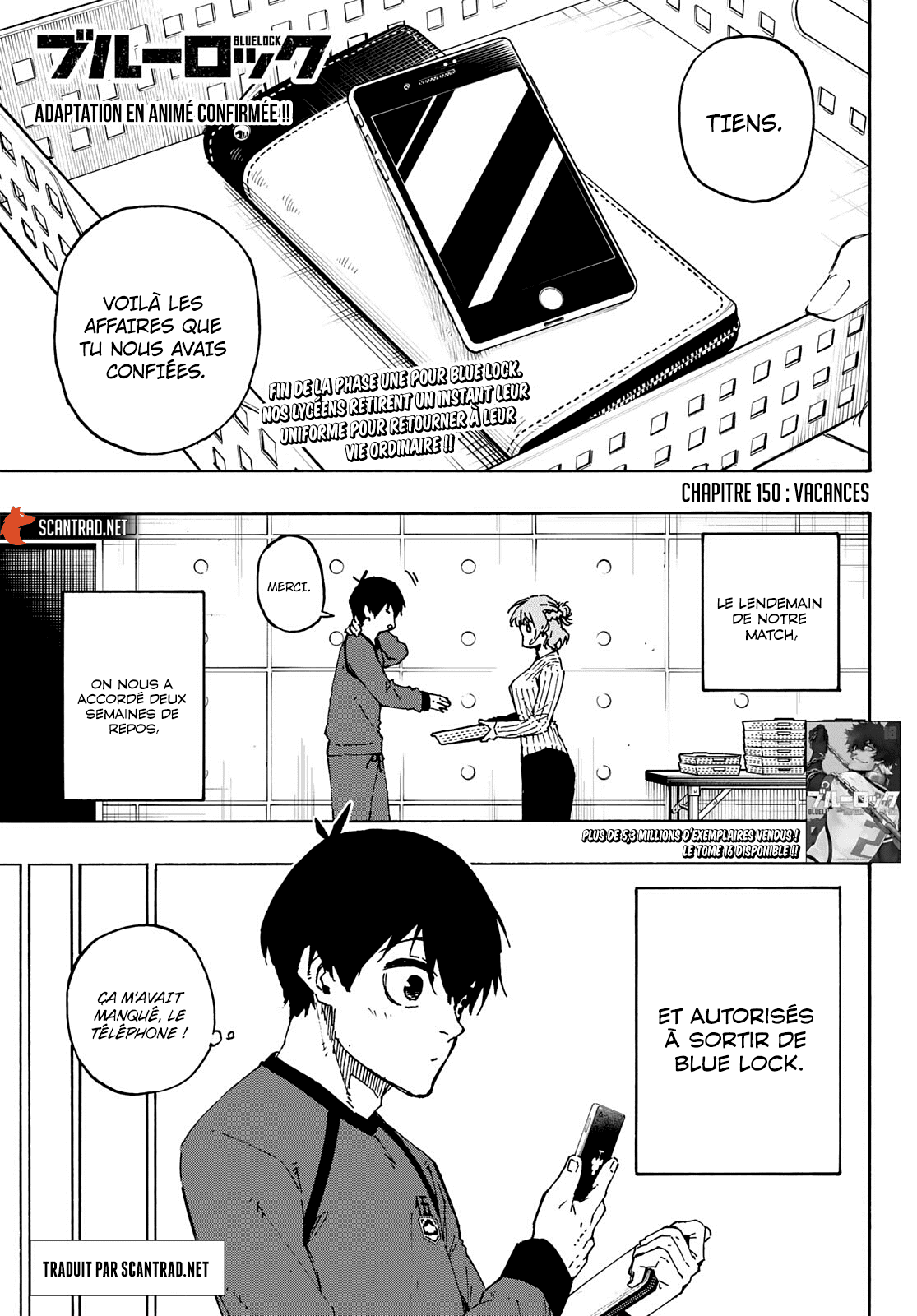Blue Lock Chapitre 150 - Page 1
