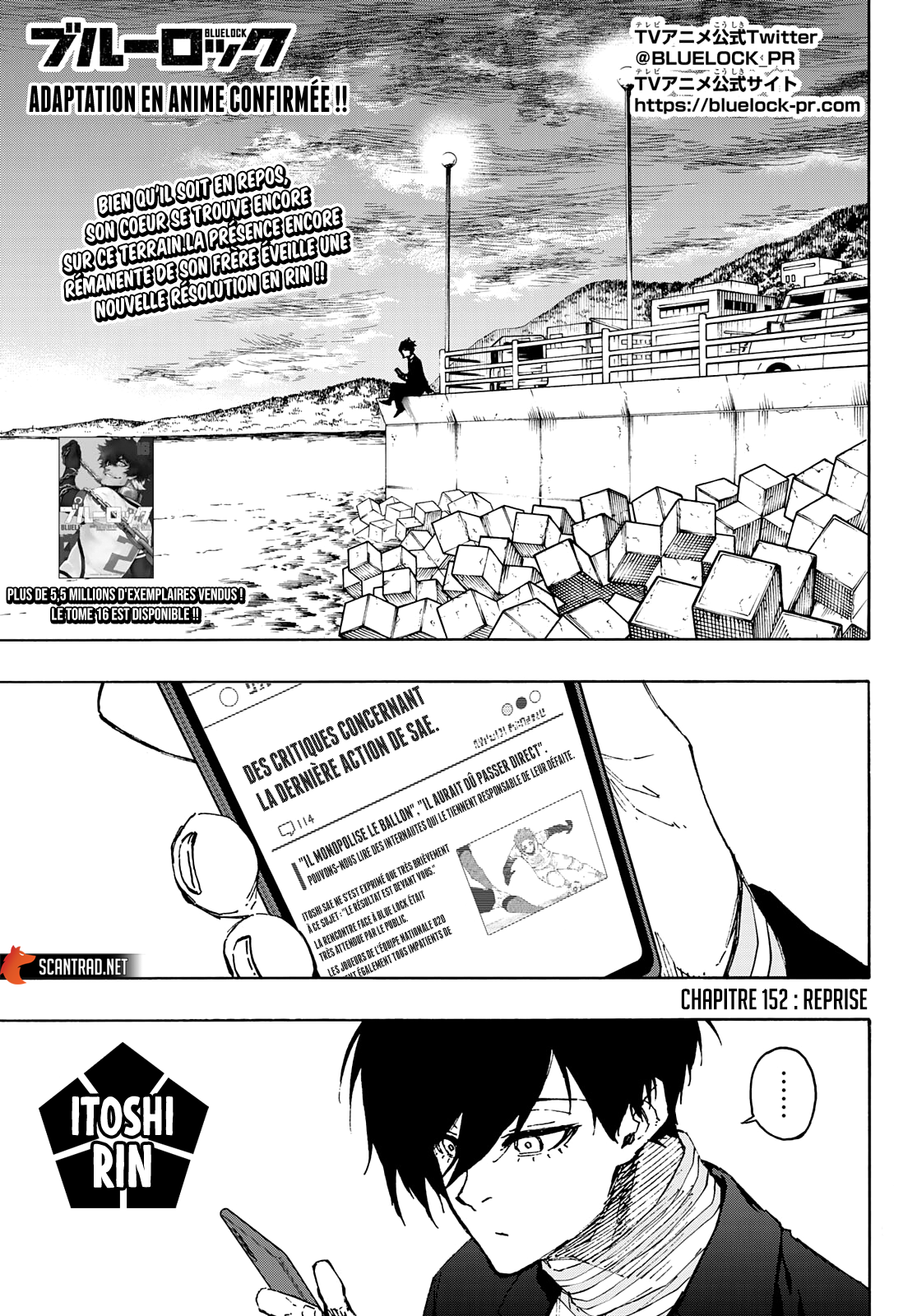 Blue Lock Chapitre 152 - Page 1