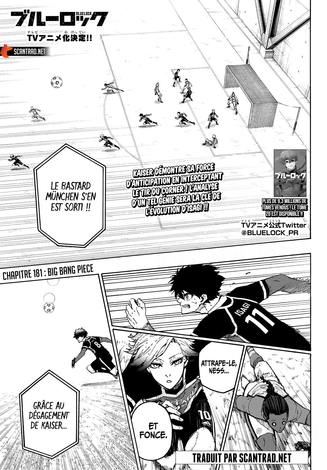 Blue Lock Chapitre 181 - Page 1