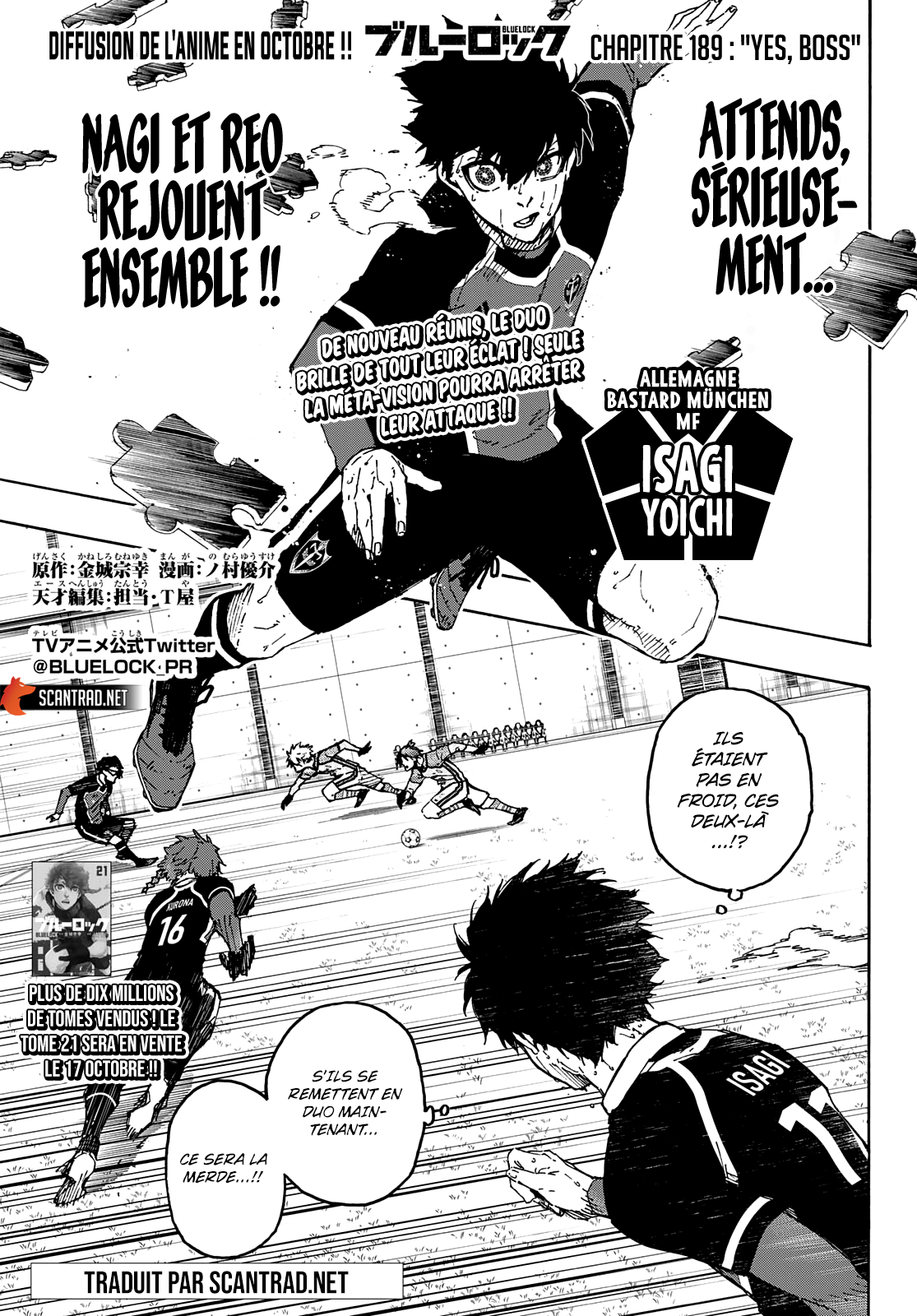 Blue Lock Chapitre 189 - Page 1