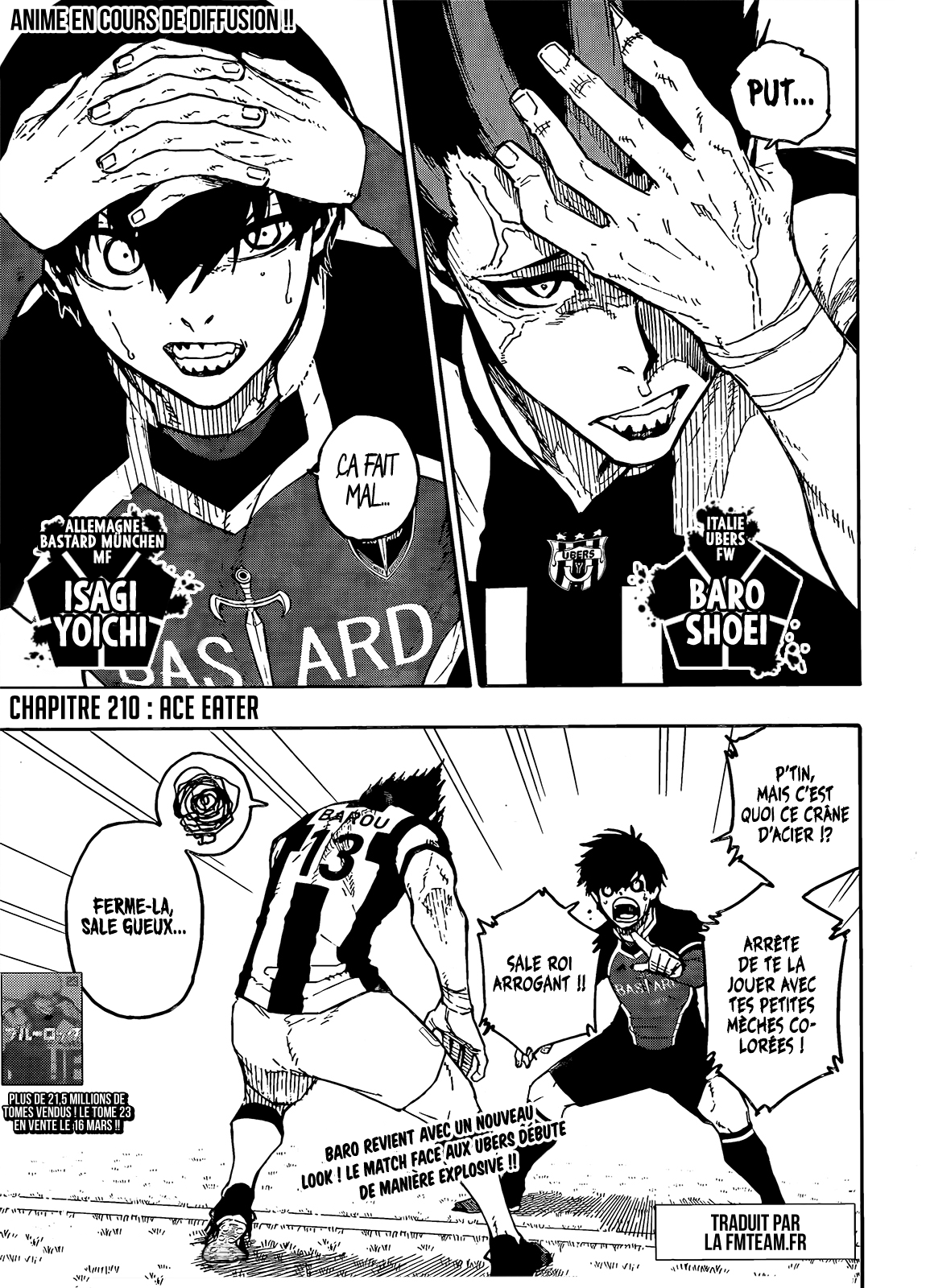 Blue Lock Chapitre 210 - Page 1