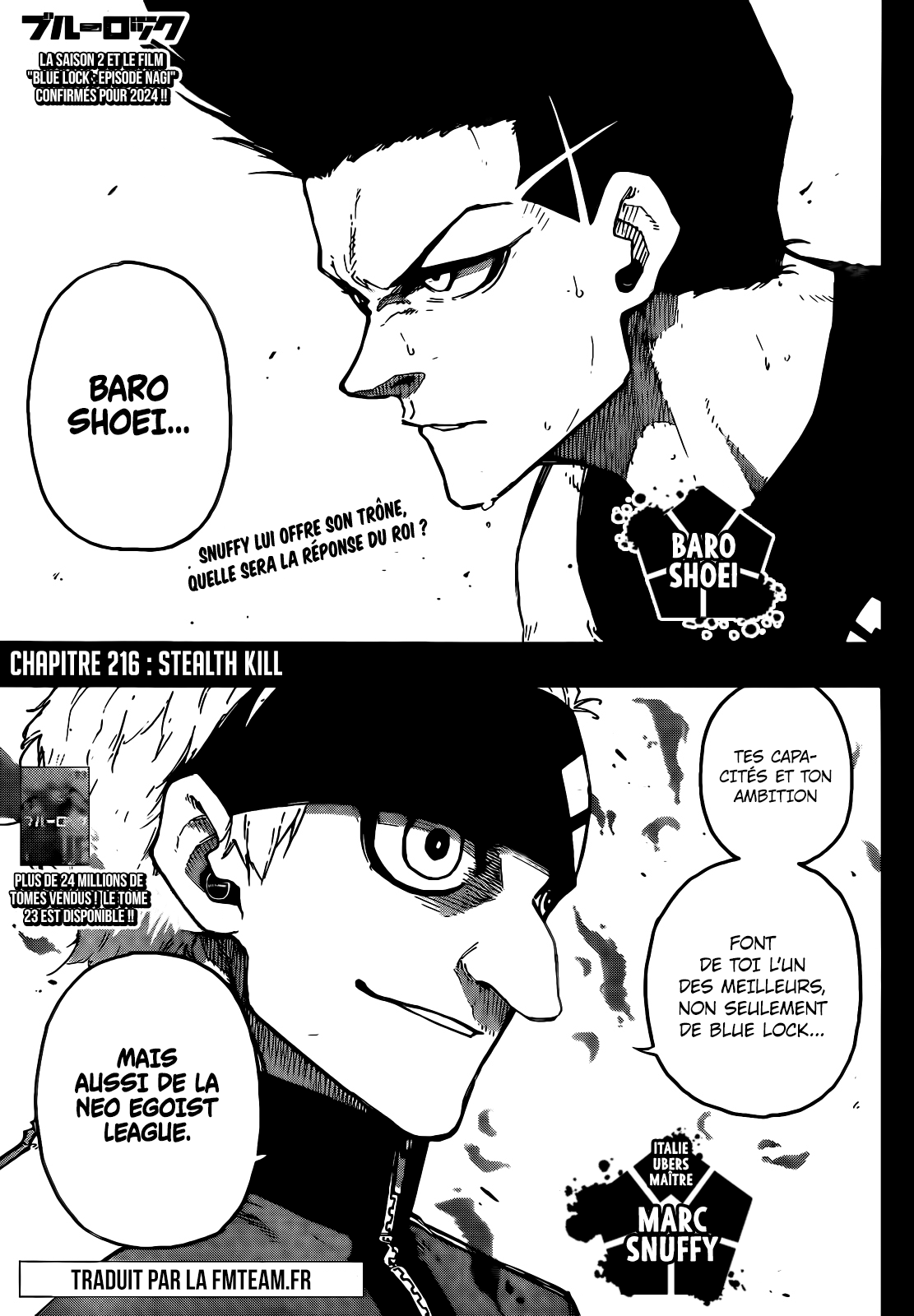 Blue Lock Chapitre 216 - Page 1