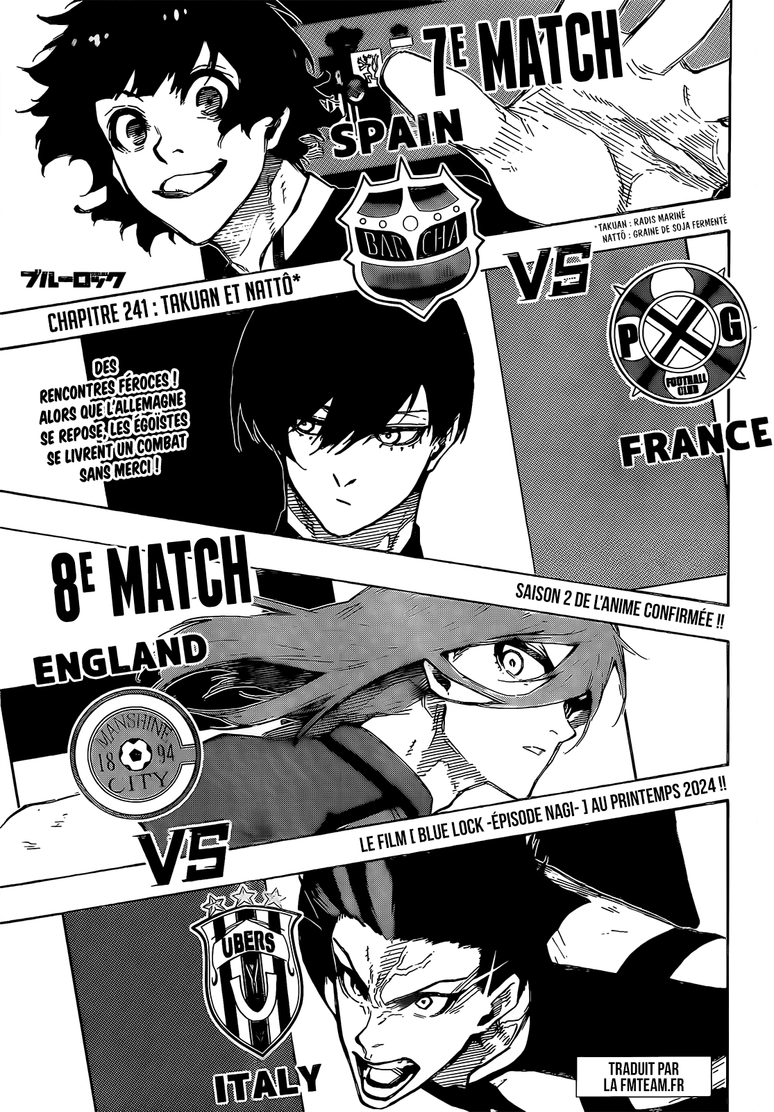 Blue Lock Chapitre 241 - Page 1