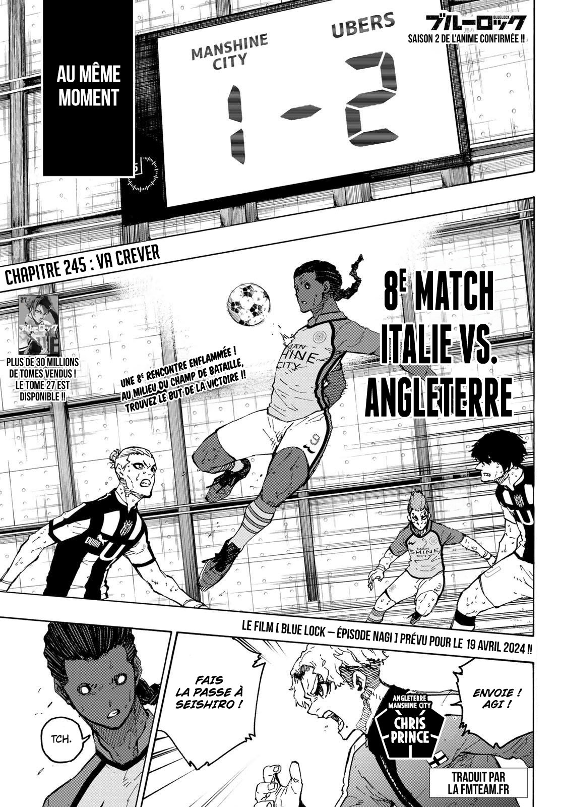 Blue Lock Chapitre 245 - Page 1