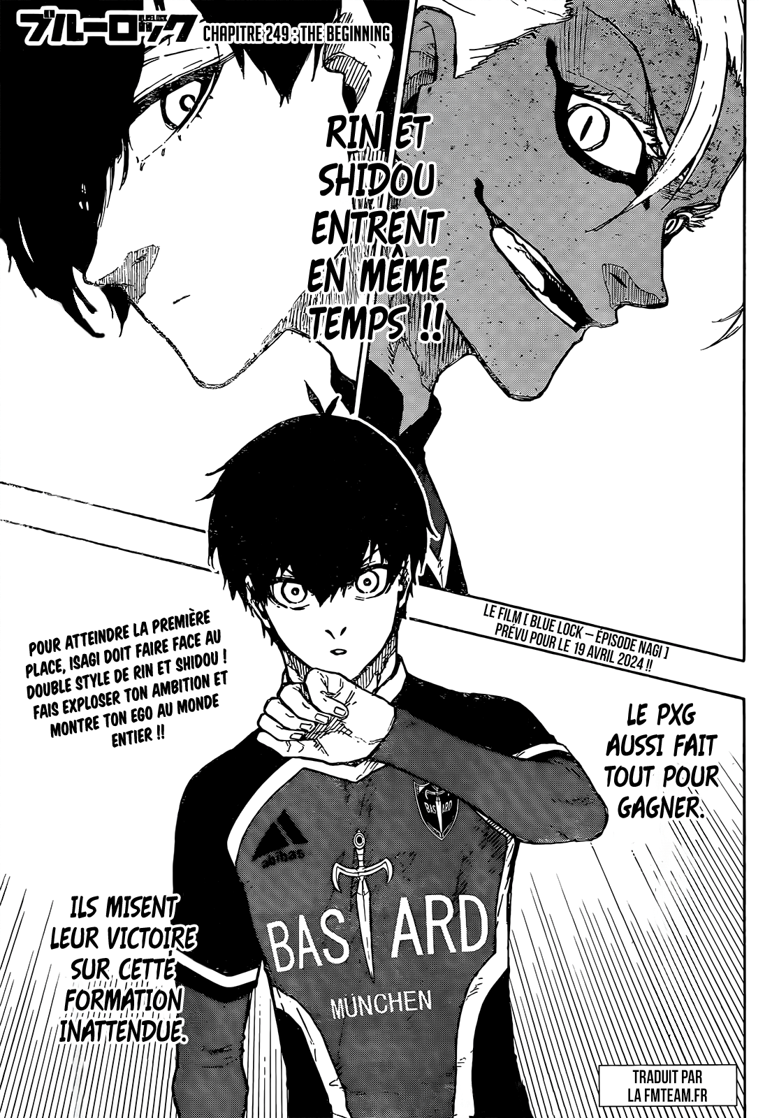 Blue Lock Chapitre 249 - Page 1