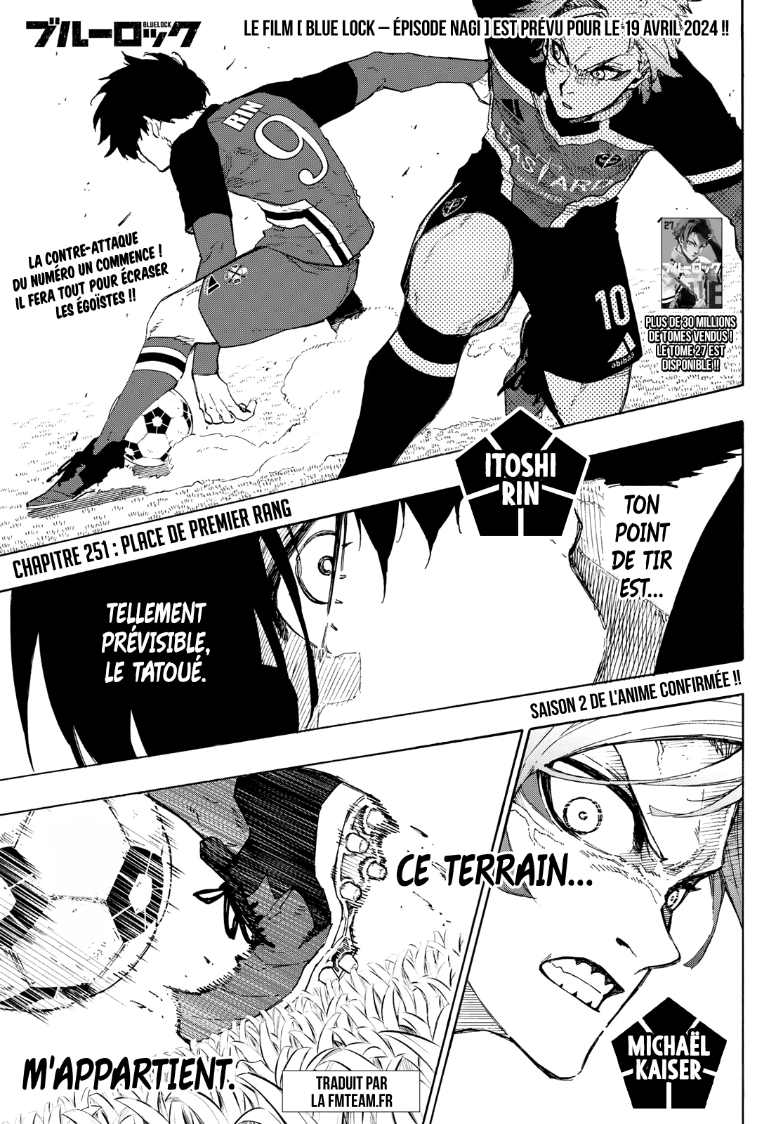 Blue Lock Chapitre 251 - Page 1