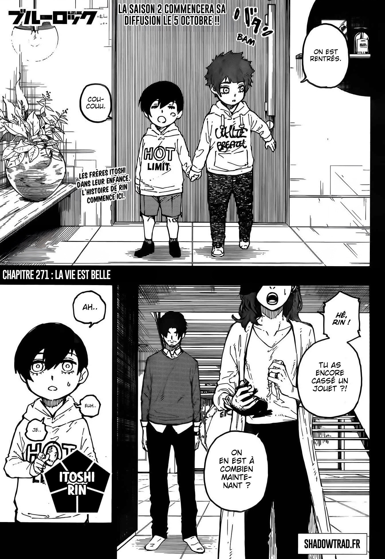 Blue Lock Chapitre 271 - Page 1