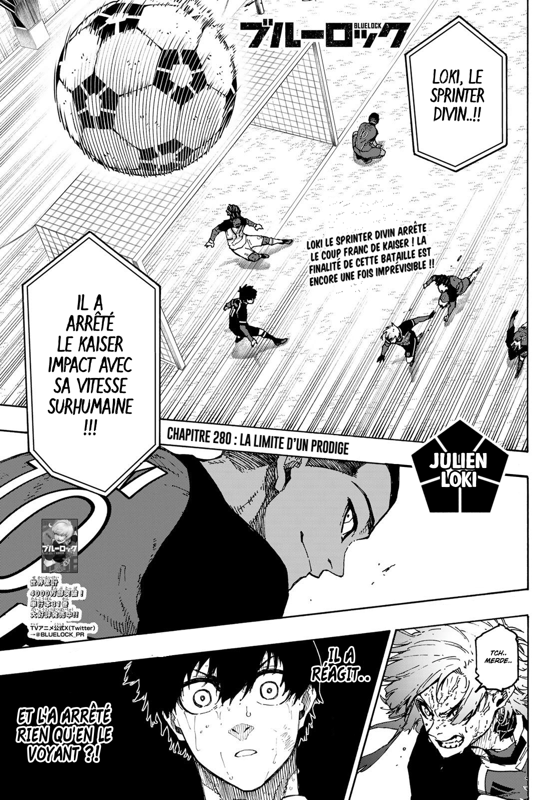 Blue Lock Chapitre 280 - Page 1