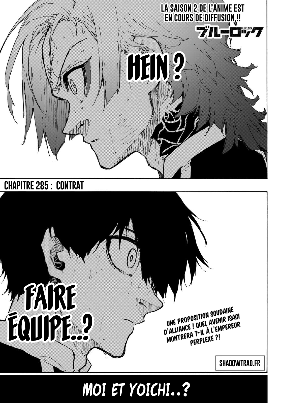 Blue Lock Chapitre 285 - Page 1