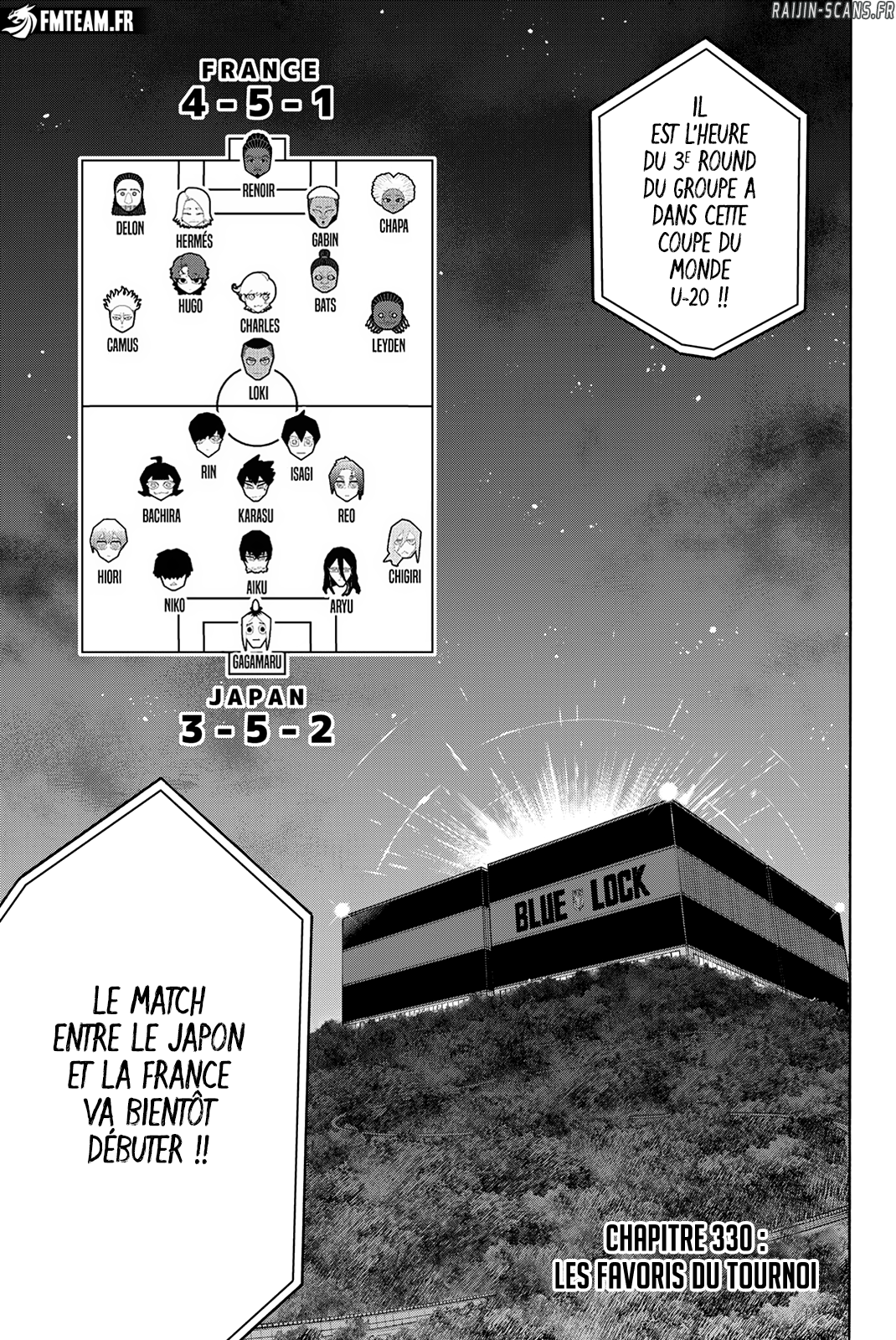 Blue Lock Chapitre 330 - Page 1