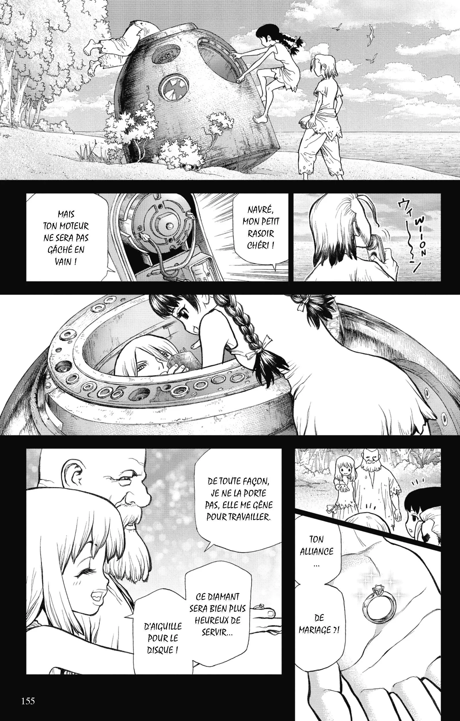 Dr. STONE Chapitre 7 - Page 156