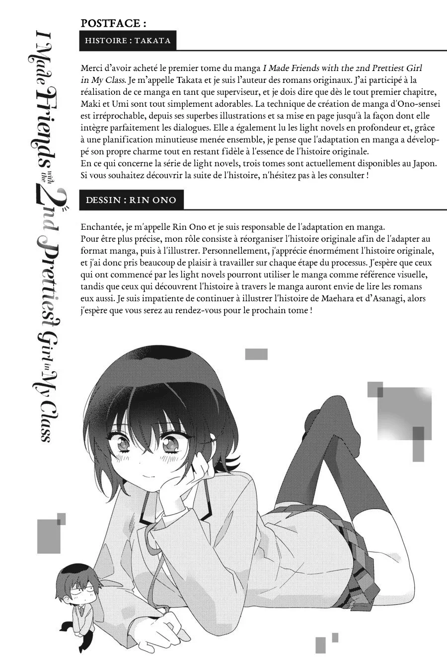 I Made Friends with the Second Prettiest Girl in My Class Chapitre 6.5 - Page 9