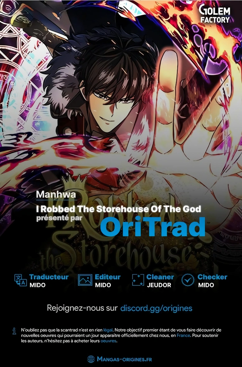 I Robbed the Storehouse of the God Chapitre 26 - Page 1