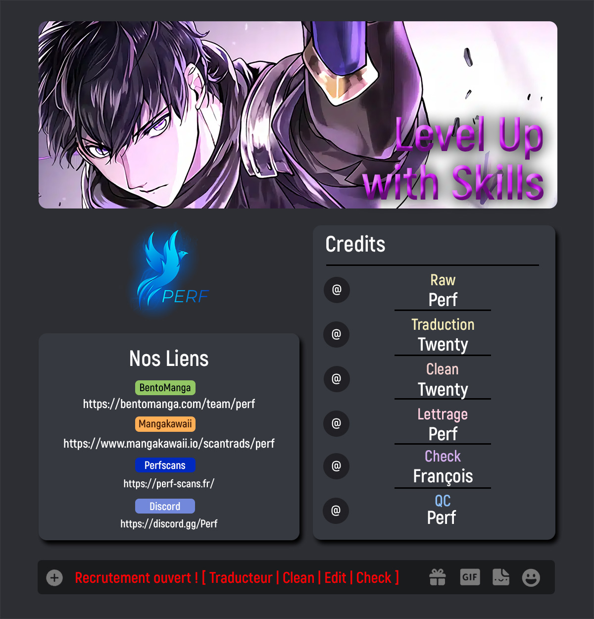 Level up with Skills Chapitre 34 - Page 1