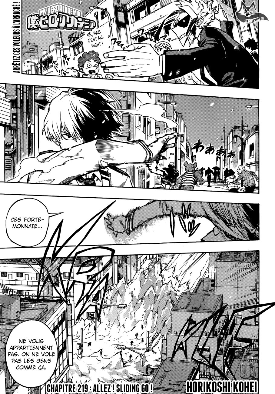 My Hero Academia Chapitre 219 - Page 1