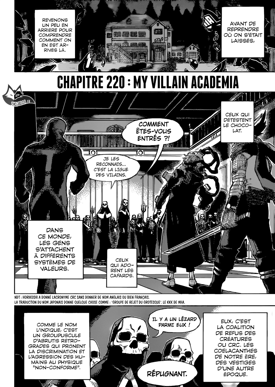 My Hero Academia Chapitre 220 - Page 2