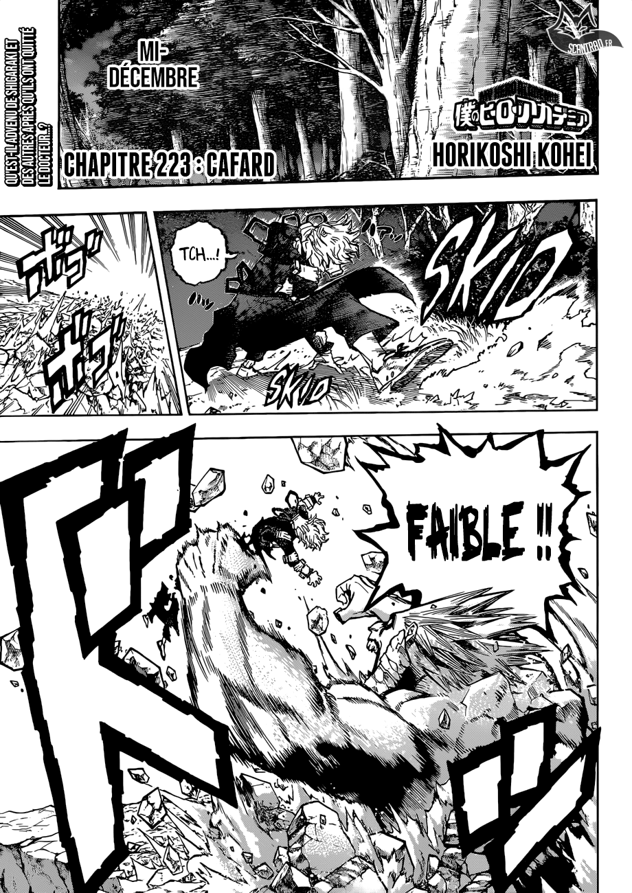 My Hero Academia Chapitre 223 - Page 1