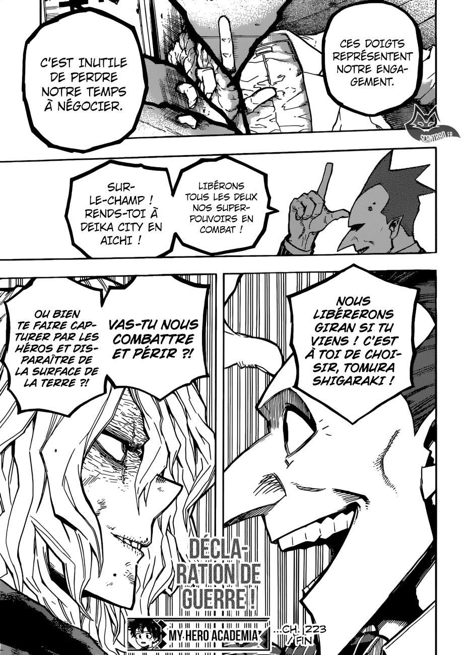 My Hero Academia Chapitre 223 - Page 14