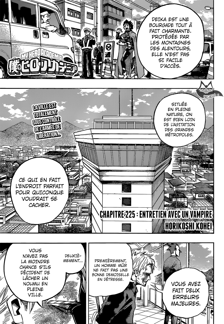 My Hero Academia Chapitre 225 - Page 1