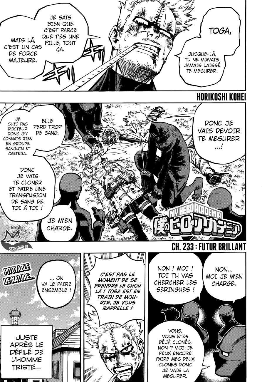 My Hero Academia Chapitre 233 - Page 1