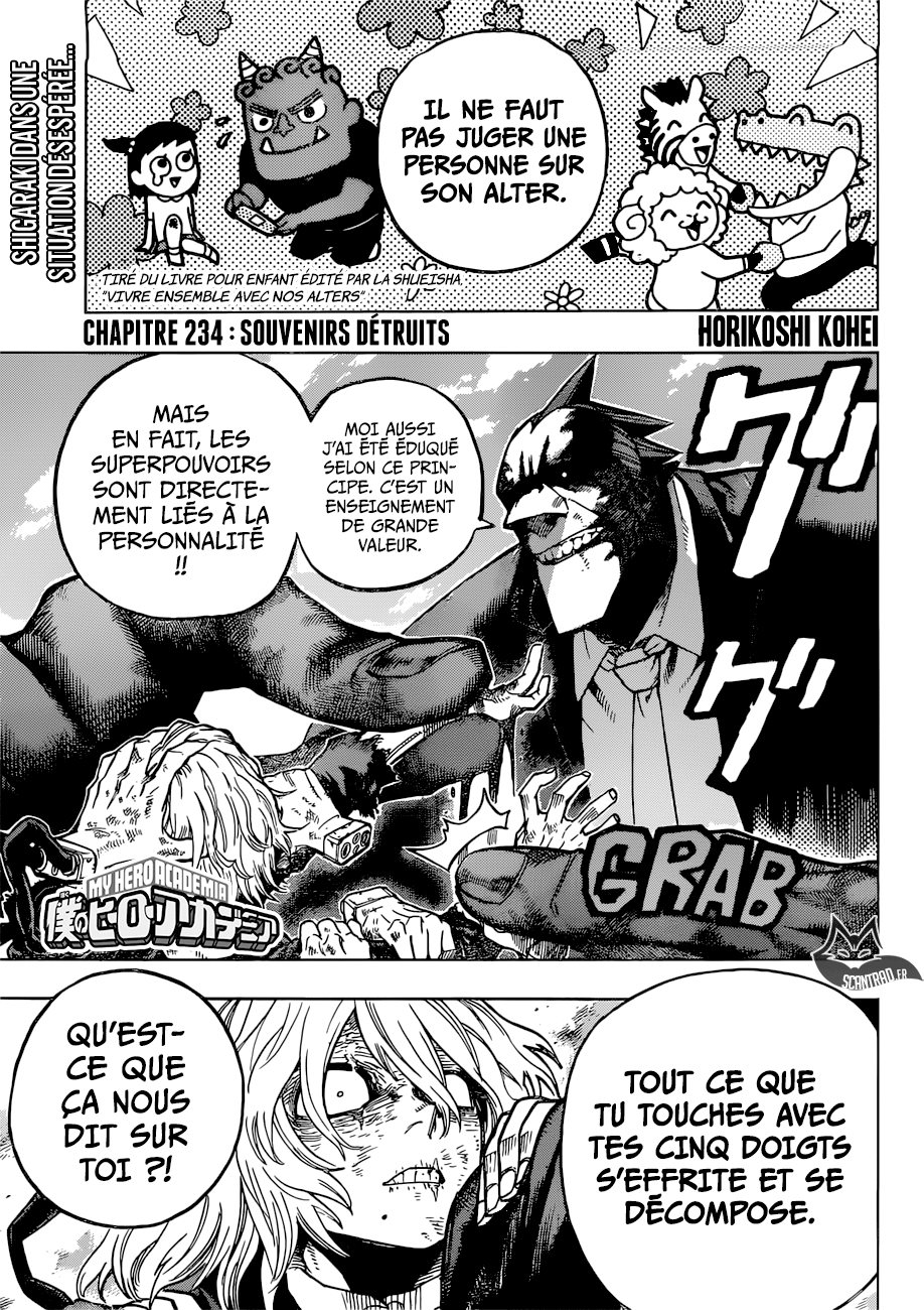 My Hero Academia Chapitre 234 - Page 1
