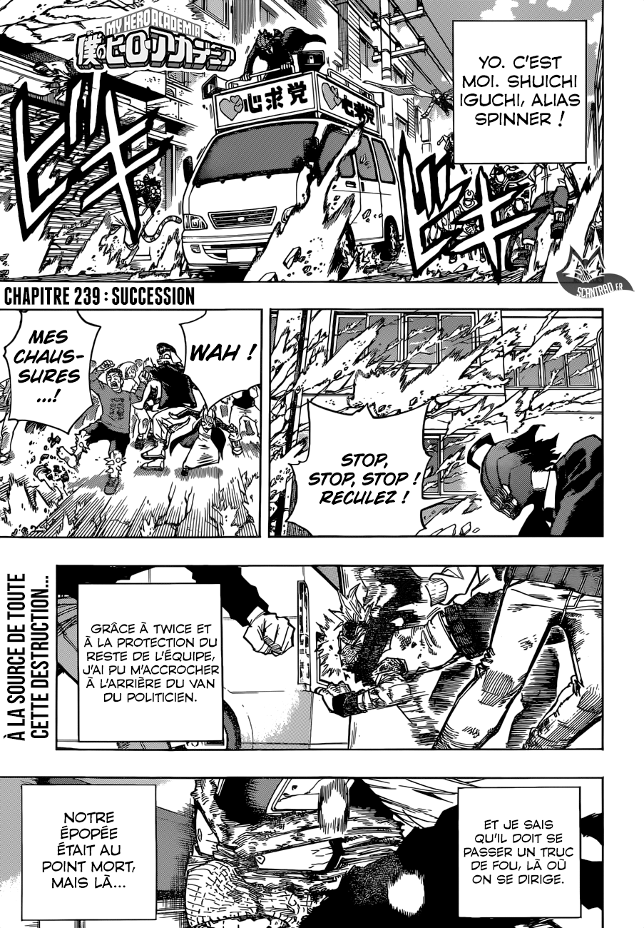 My Hero Academia Chapitre 239 - Page 1