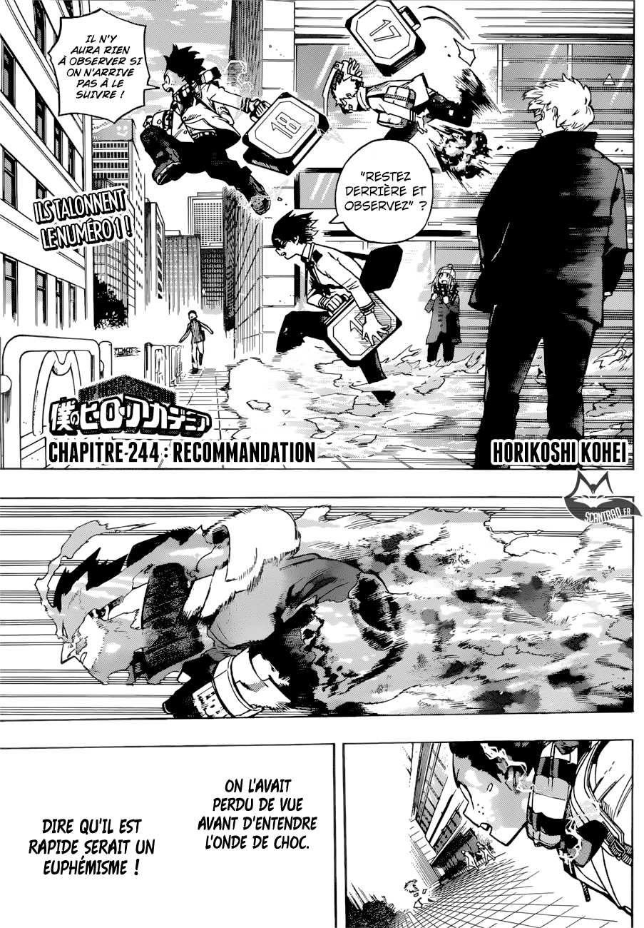 My Hero Academia Chapitre 244 - Page 1