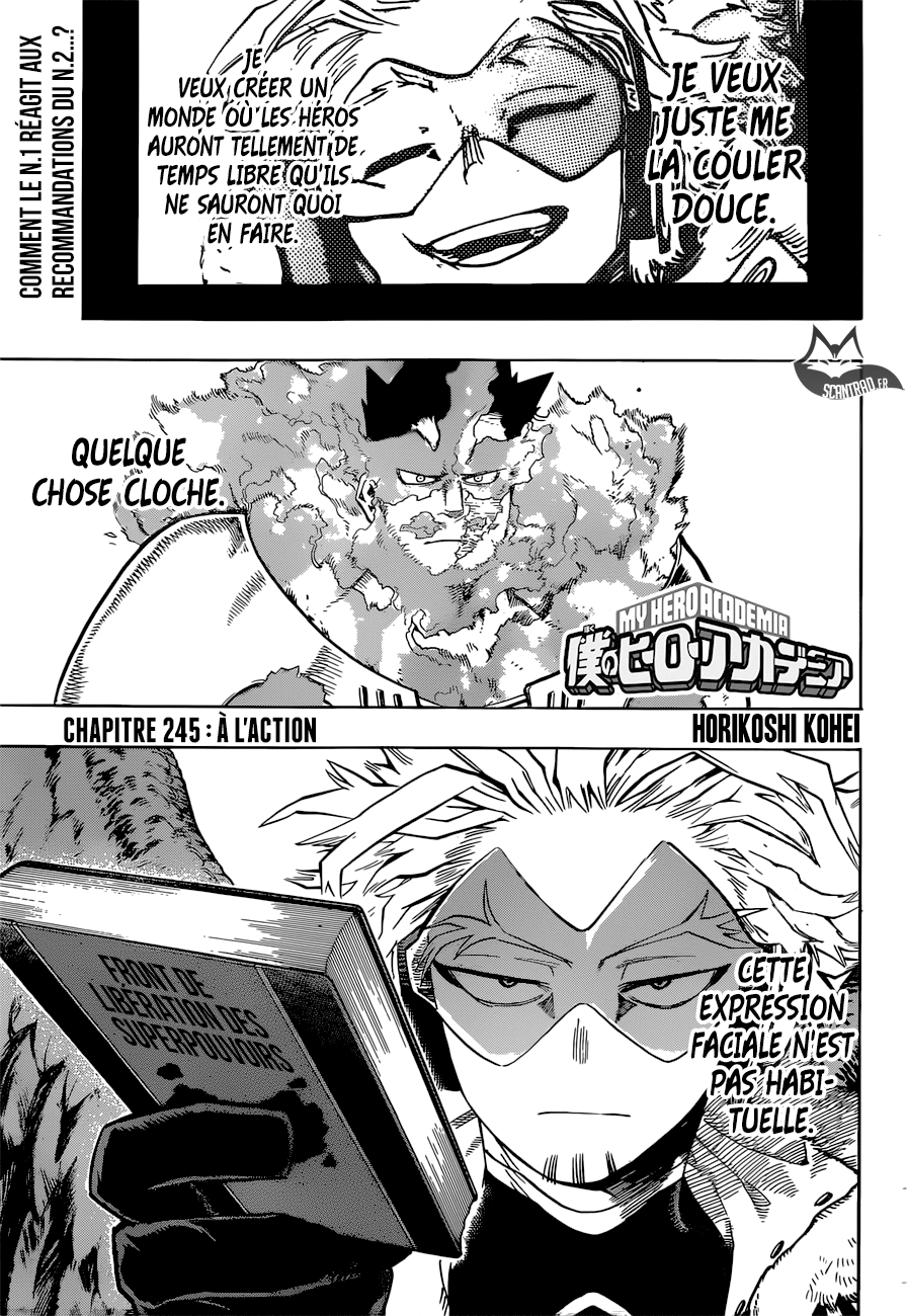 My Hero Academia Chapitre 245 - Page 1