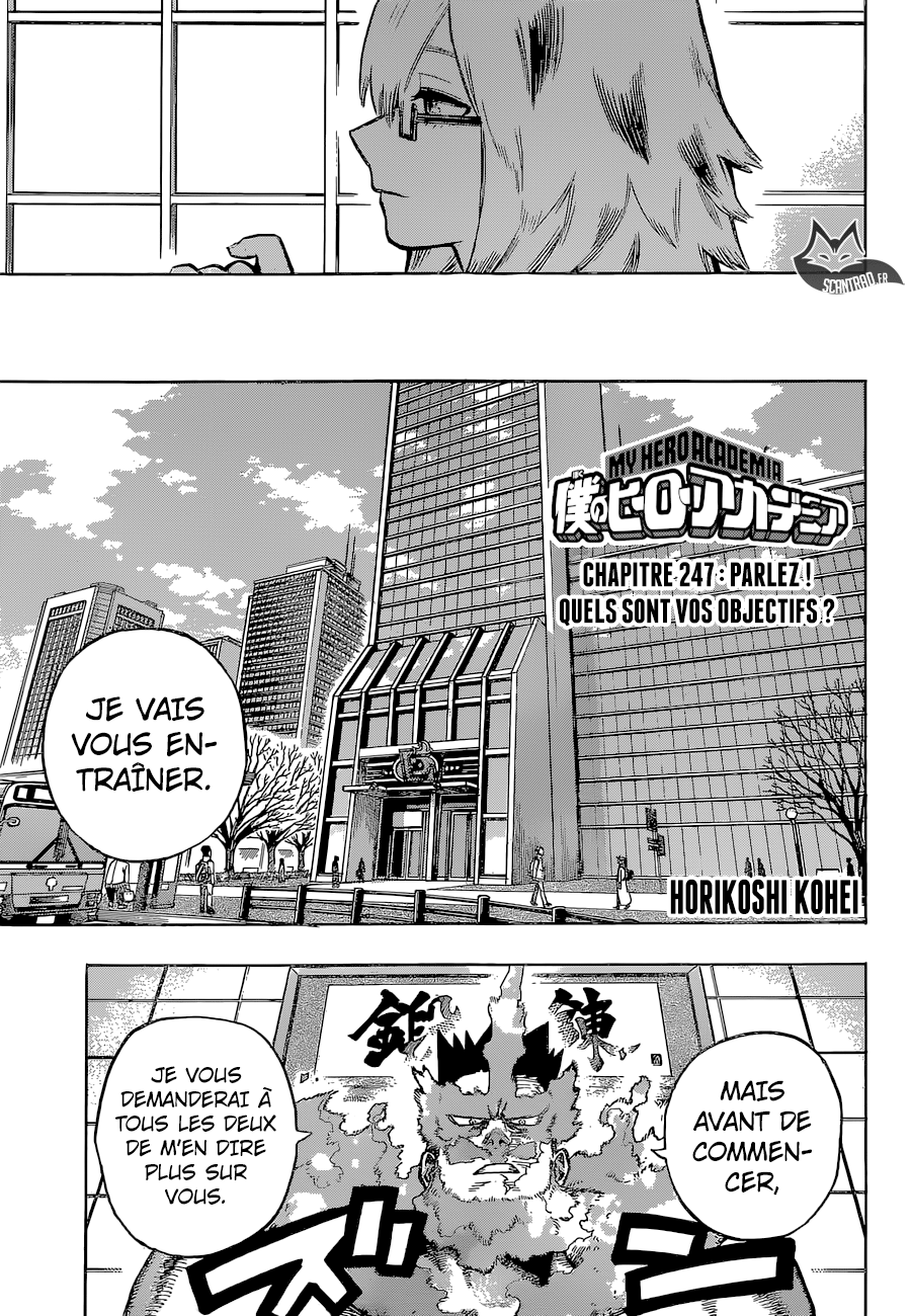 My Hero Academia Chapitre 247 - Page 1